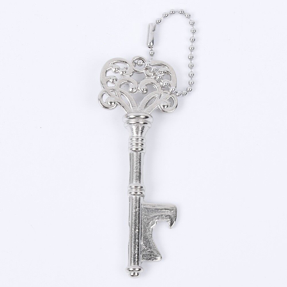 Vintage Metal Key Shaped Beer Bottle Opener Portable Zinc Alloy Bottle Keychain Opener Keychain Bar Tools Creative Gift