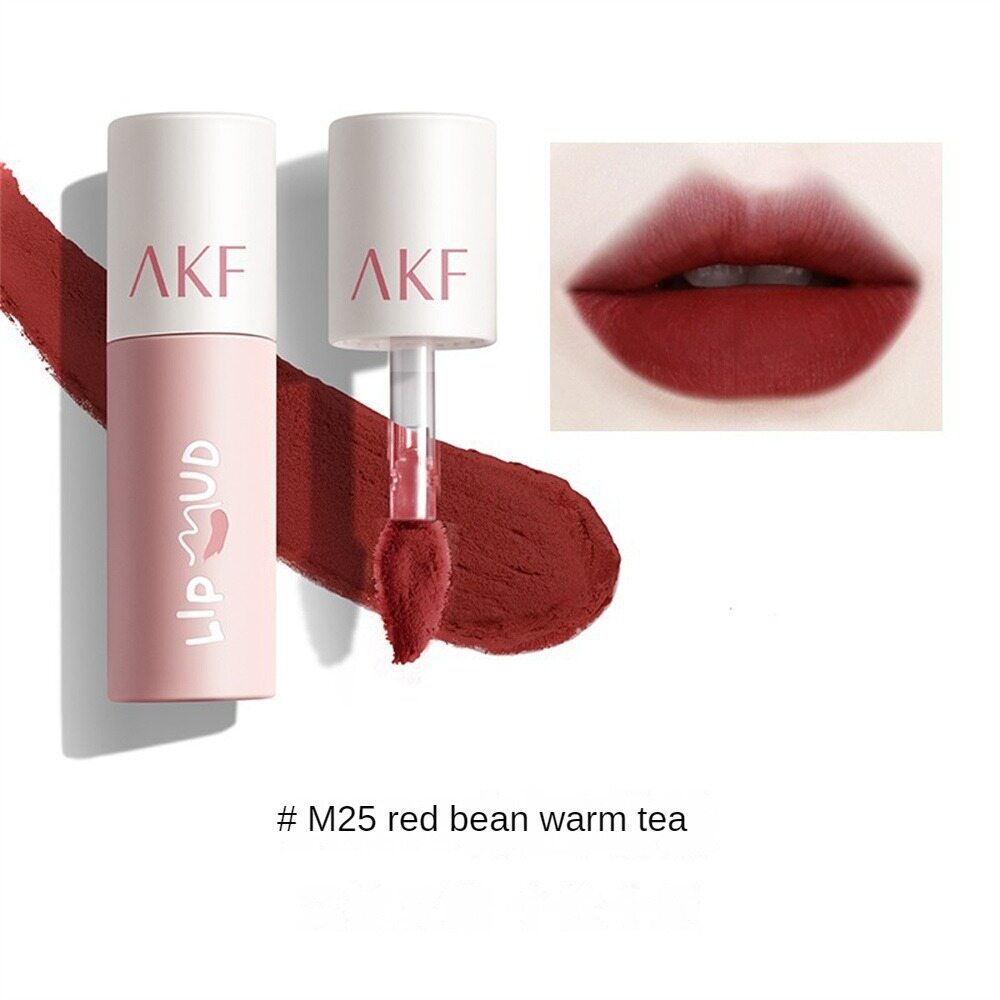 AAbeauty AKF Lip Mud Lip Glaze Whitening Lipstick Female Parity Student Makeup Cosmetics Lipstick Long-lasting Makeup