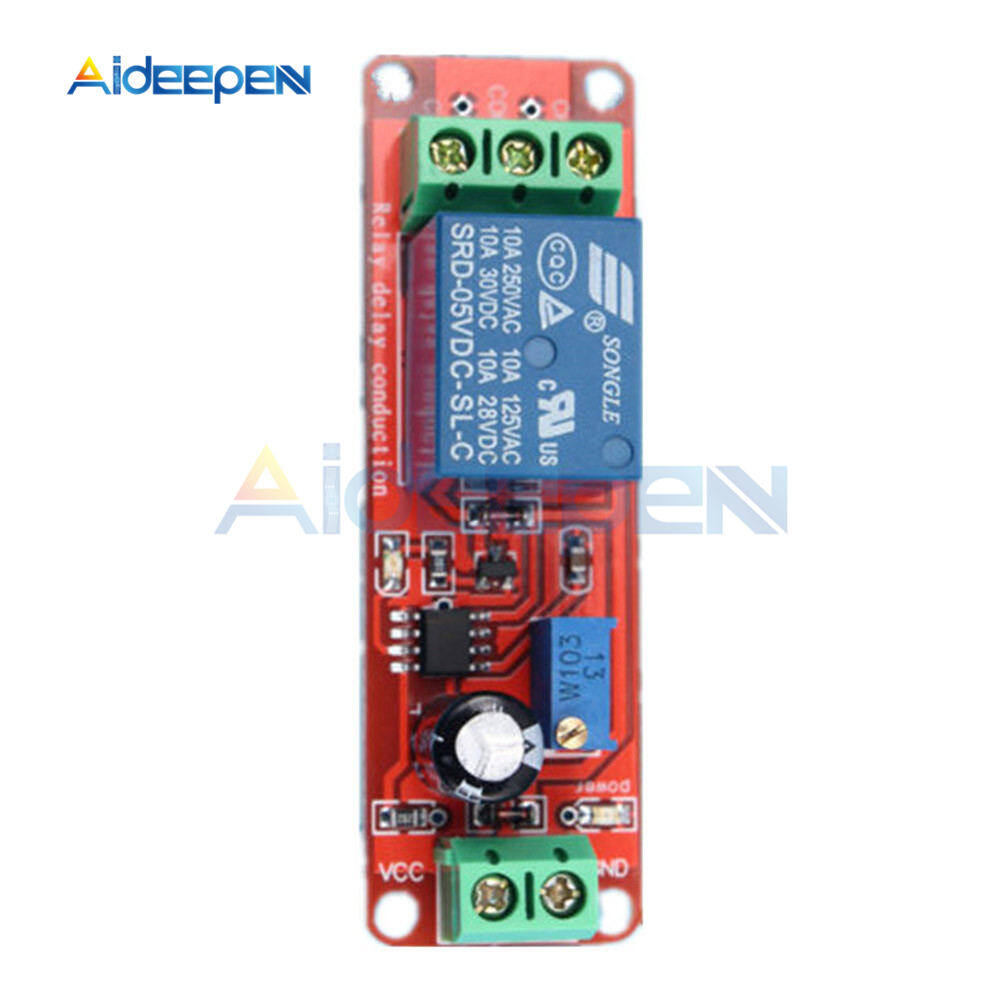 Ne555 Adjustable Module Timer Switch, 5V, Delay Relay Module, Cpu 0-10S, To 10 Seconds, 2200W