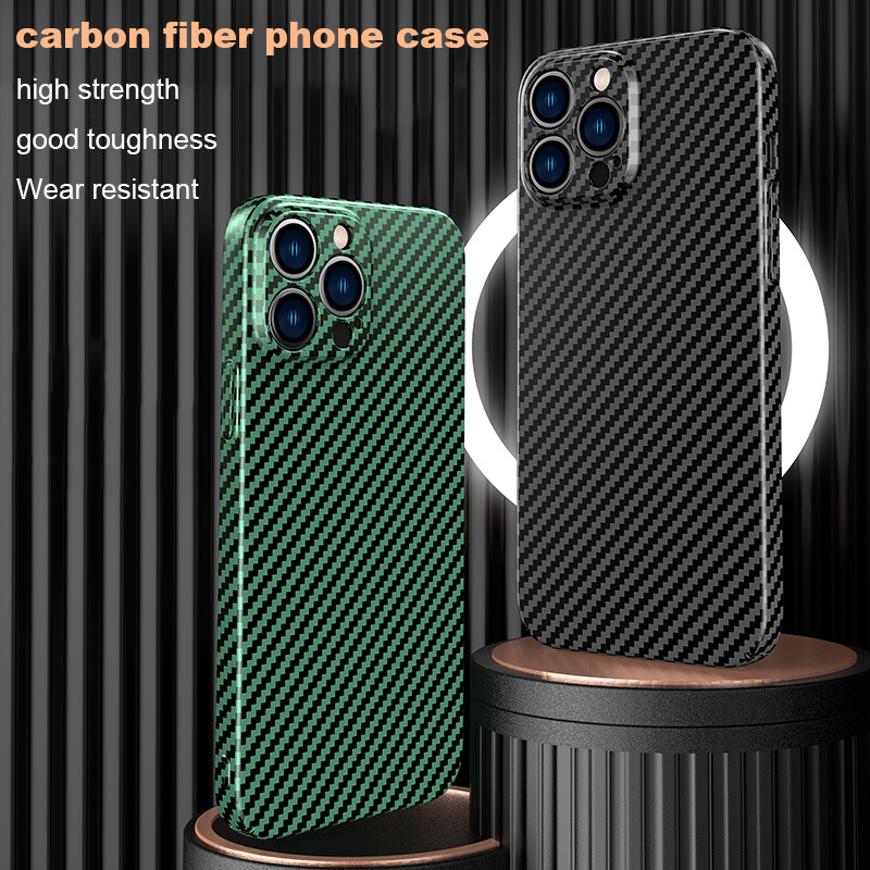 KISSCASE for Iphone 14 13 12 11 Pro Max Luxury Ultra Thin Carbon Fiber Phone Case for Iphone 12 Pro Shockproof Protective Cover for iphone 15 Pro Max 15Pro 15 Case