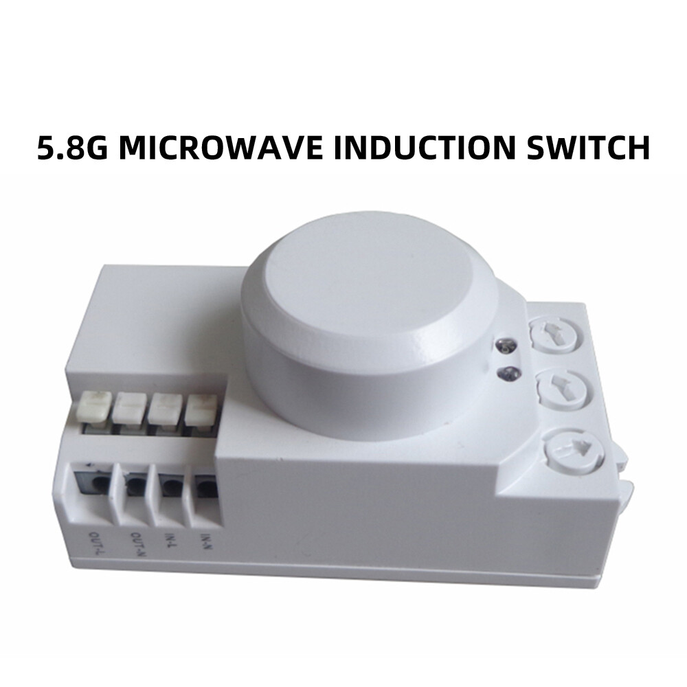 5.8G Microwave Radar Sensor Switch Knob Switch to Adjust AC85-250V