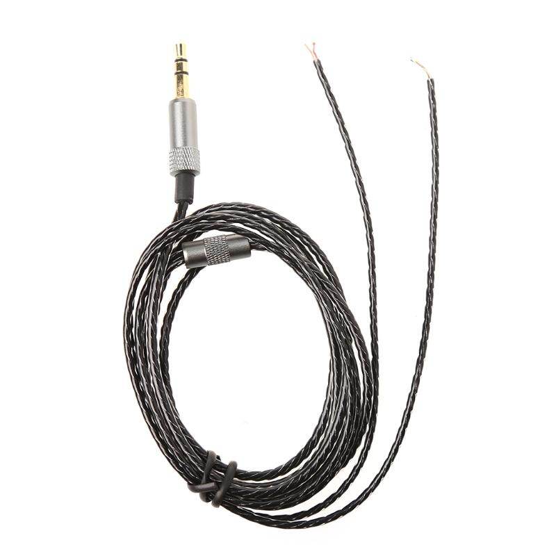 3.5mm Jack DIY Replacement Headphone Audio Cable Maintenance Wire Without MIC