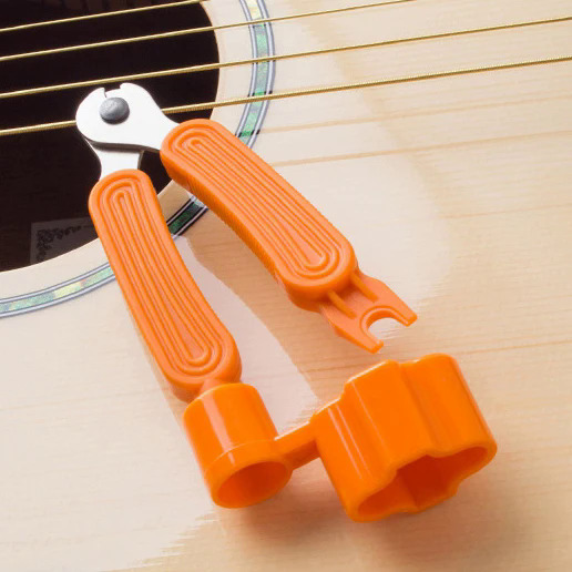 Miwayer Guitar String Winder 3 IN 1String Peg Winder String Cutter Pin Puller Instrument Guitar Maintenance Tool Repair Tool