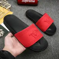 red versace slippers