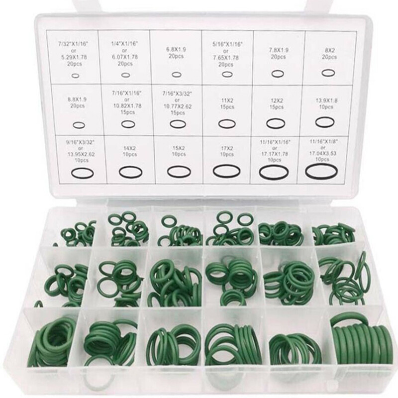 270PCS cao su O-Vòng đệm chất lượng cao 15 kích cỡ vòng bít kín Kit cho hệ thống xe máy điều hòa Gasket máy giặt Bộ