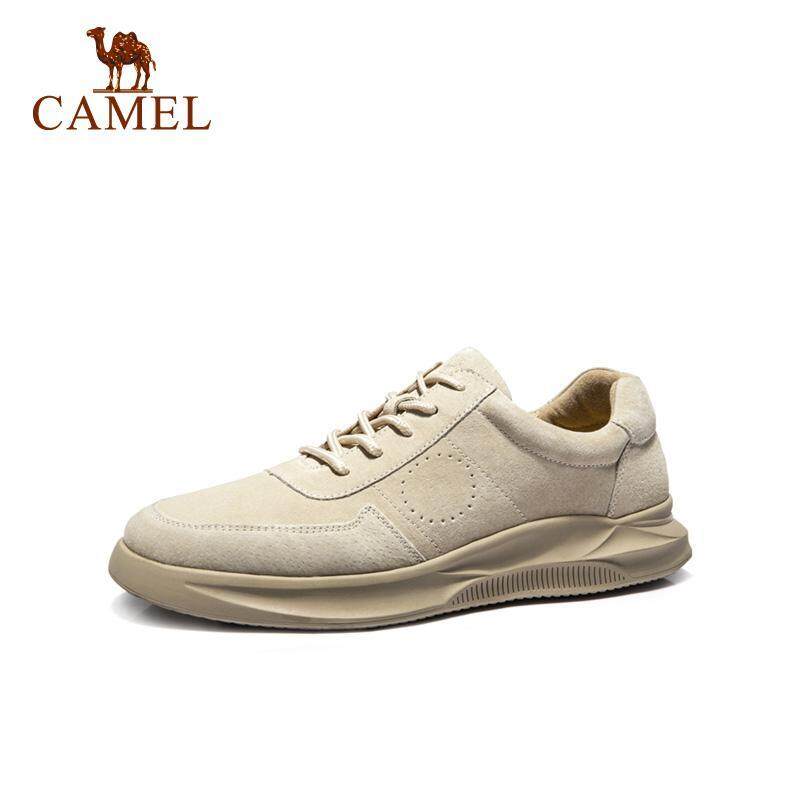 CAMEL Giày Sneaker Nam Da Lộn Cao Cấp Thiết Kế Đơn Giản Thoáng Khí A912541040