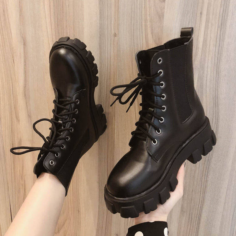 Woman Boots Heels Boots Shoes Kasut Boots Perempuan Boots Shoes Korean Style Leather Boots For Women Rain Boots Women Boots Shoes For Women Fashion Boots Martin Boots Women Platform Boots 041817