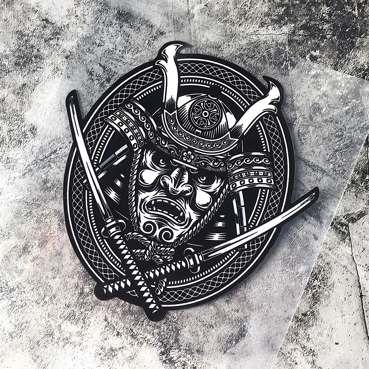 JDM Miếng Dán Xe Hơi Phản Quang Đề Can Chống Trầy Xước Samurai Nhật Bản