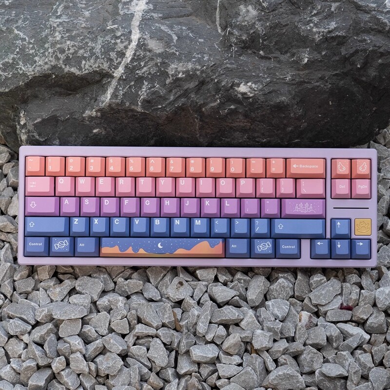 Fairy tales keycap 130 keys cherry height pbt five-sided sublimation keycaps for cherry mx switch mechanical keyboard rk61/anne pro 2/gk61