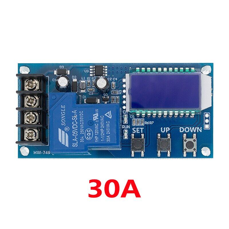 6-60v 30A 10A Lead-acid Solar Battery Charge Controller Protection Board charger Time switch 12v 24v 36v 48v battery capacity