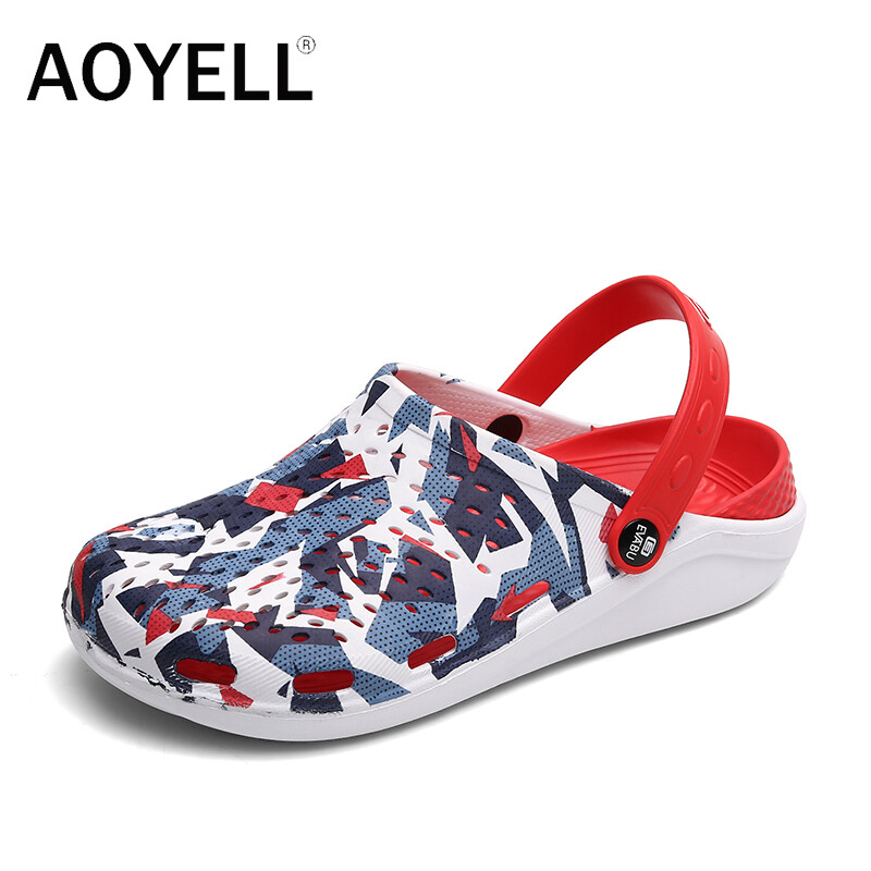 Laxidép xăng đan aoyell crocs trọng lượng nhẹ dép xăng đan nam cho mùa hè dép đôi nam nữ giày đi biển giày sandal cao su cho nam giày sandal cao su crocs nam