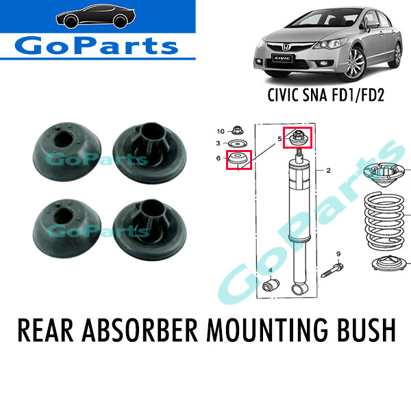 1pair Honda Civic Fd Sna Snb Front Absorber Top Mount Absorber Mounting Kayaba Kyb Lazada