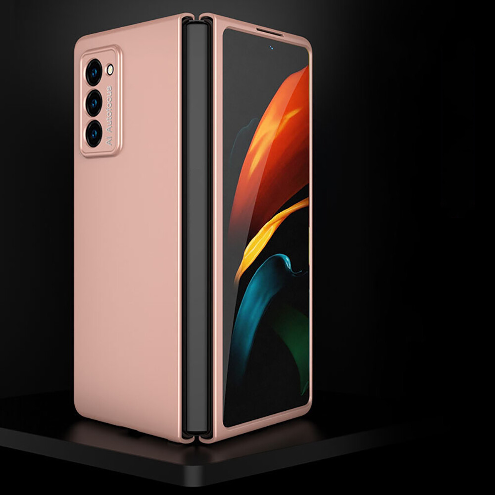 For Samsung Galaxy Z Fold 2 5G Luxury Slim Hard PC Shell Case Cover the Lens