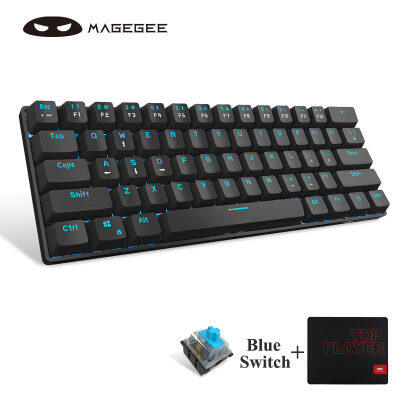 ดูภาพ MageGee MK-Mini 60% คีย์บอร์ดแบบกลไกแบบมีสาย,LED Backlit ขนาดกะทัดรัดคีย์บอร์ดเล่นเกม Blue Switch,ขนาดเล็ก Multi-Device,แป้นพิมพ์แบบพกพาพร้อม Light สำหรับแล็ปท็อป,เดสก์ท็อป,คอมพิวเตอร์,PC เพิ่มเติม MageGee MK-Mini 60% คีย์บอร์ดแบบกลไกแบบมีสาย,LED Backlit ขนาดกะทัดรัดคีย์บอร์ดเล่นเกม Blue Switch,ขนาดเล็ก Multi-Device,แป้นพิมพ์แบบพกพาพร้อม Light สำหรับแล็ปท็อป,เดสก์ท็อป,คอมพิวเตอร์,PC