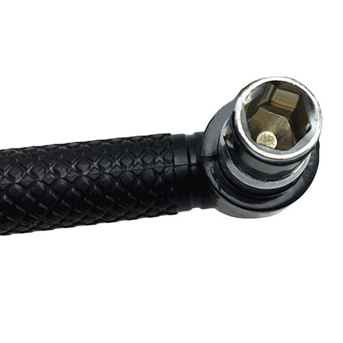Black Mini 1/4 Ratchet Wrench Screwdriver Socket Wrench Rods Hand Tool with Bit