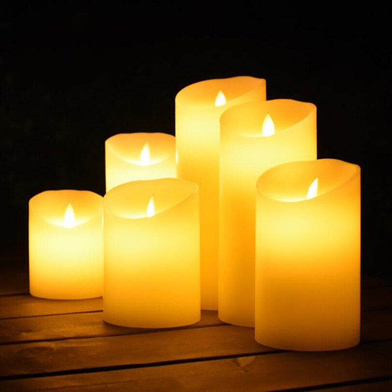 4Pcs Electric Led Candle Flameless Battery Flickering Candle Light