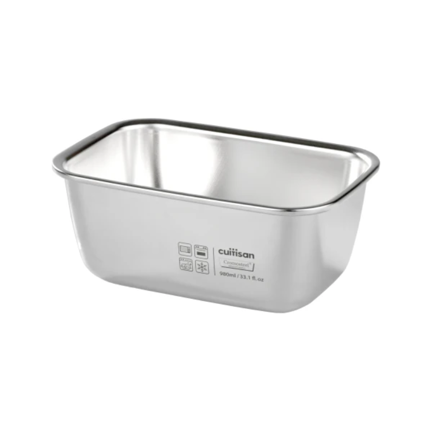 CUITISA EC7-PS06 980ml Stainless Microwave-safe Lunch Box Simple Rectangle No. 6 Genuine Light Weight FDA certified | Lazada Singapore