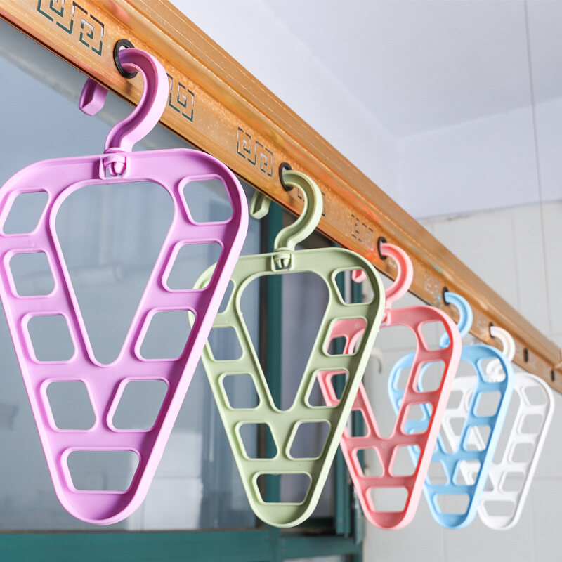 9 Hole Magic Clothes Hanger Closet Organizer Space Saving  Multi-function Drying Racks Wardrobe Scarf Storage Cloth Hanger