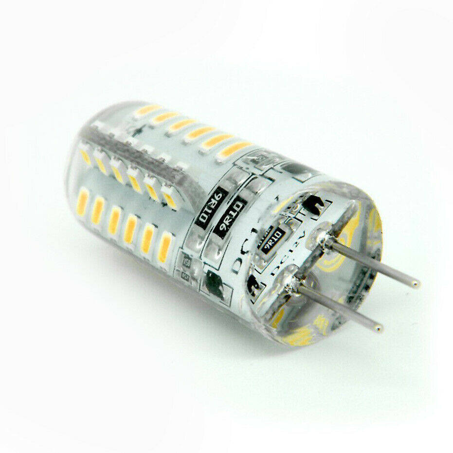 Bóng Đèn Led ERANPO Mini G4 Đèn Silicon 42LED 3W 12V/AC220V 3014SMD, Trắng Ấm/Trắng Đèn LED Góc 360 Độ