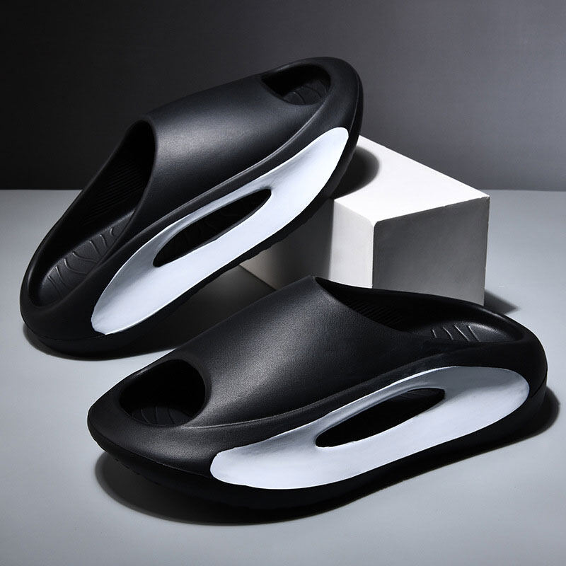 LAL flat slippers and slip-on shoes with non-slip sole and tough tread for women