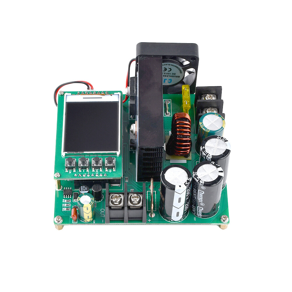 DC Boost Converter CNC 9V~60V to 10V~120V 15A 900W Adjustable Voltage Regulator Module with Cooling Fan