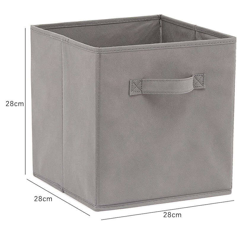 Non Woven Coverless Storage Box Amazon Square Toy Organizer Storage Box Foldable Fabric Storage Box
