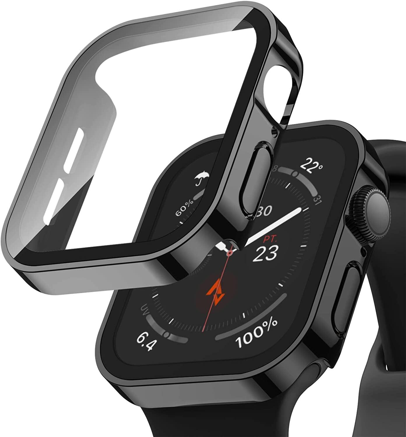 Case for Apple Watch 7 Cover Tempered Glass Film Screen Protector Bumper Frame for I watch Series 7 6 se 5 4 41mm 45mm 40mm 44mm