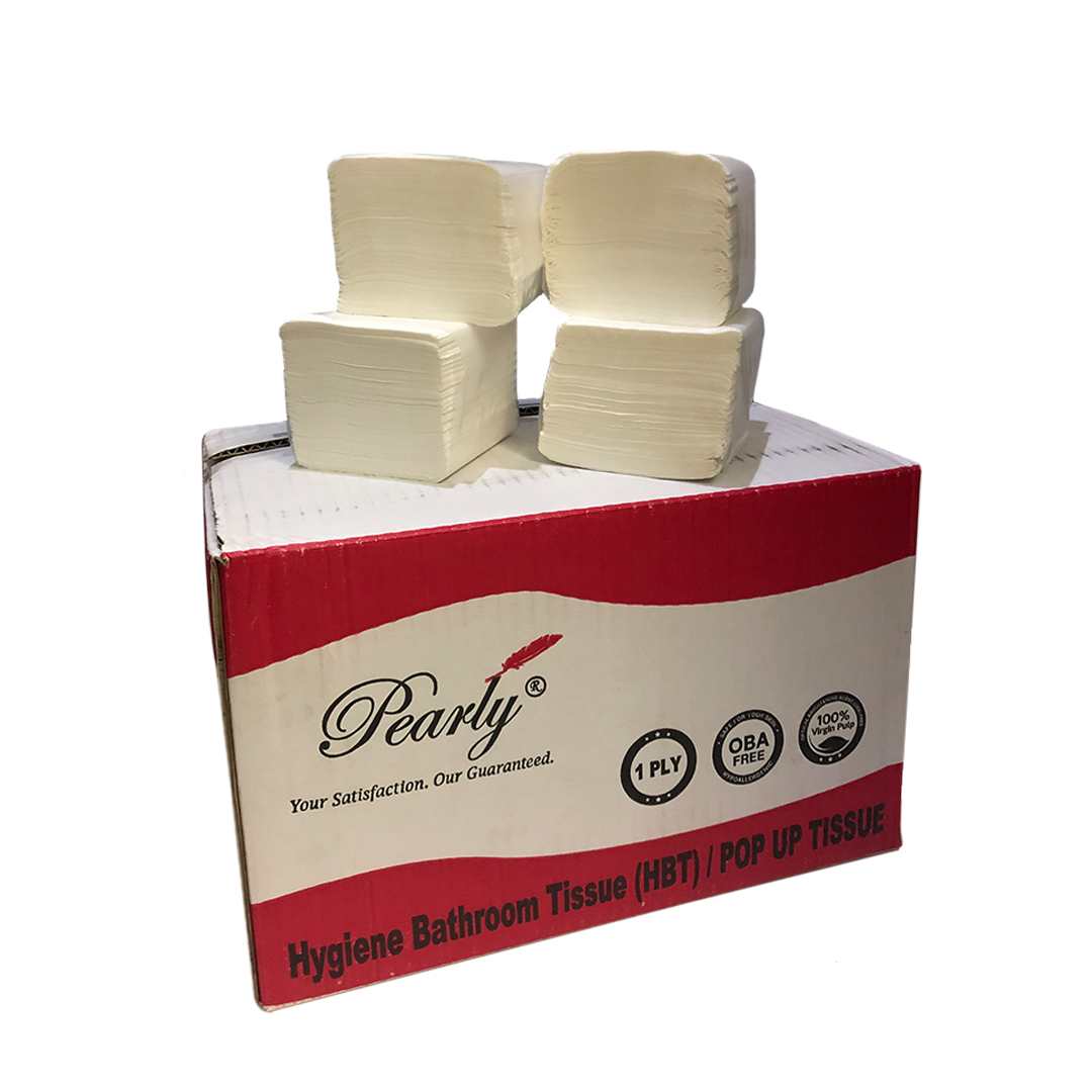 Hbt Pop Up Tissue Hygiene Bathroom Tissue 1ply 36 Packs X 460 Sheets Carton Lazada
