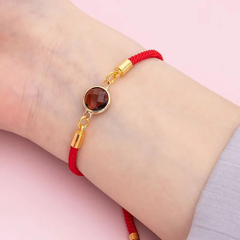 Chủ Đề Vòng Đeo Tay chuỗi dây điều chỉnh dây dệt chuỗi mắt xích sợi màu đỏ Màu Đen Dây Vòng tay cặp đôi Cho Phụ Nữ Người Đàn Ông Tự Làm làm đồ trang sức