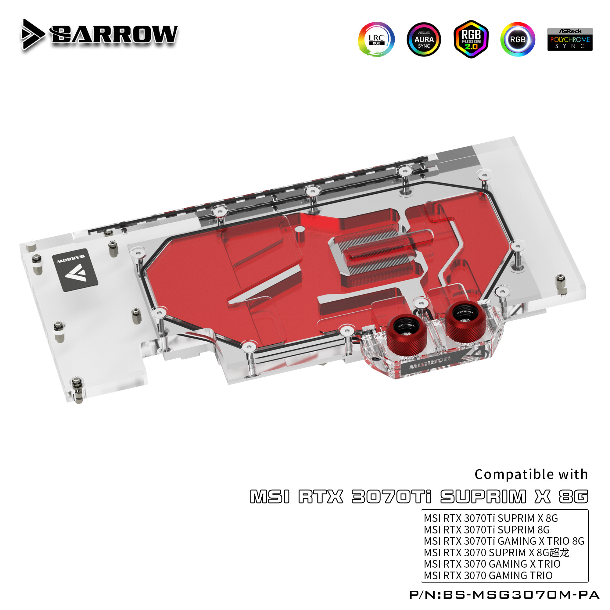 Barrow Gpu Cooler 3070 Water Block Nvidia 3070 Compatible