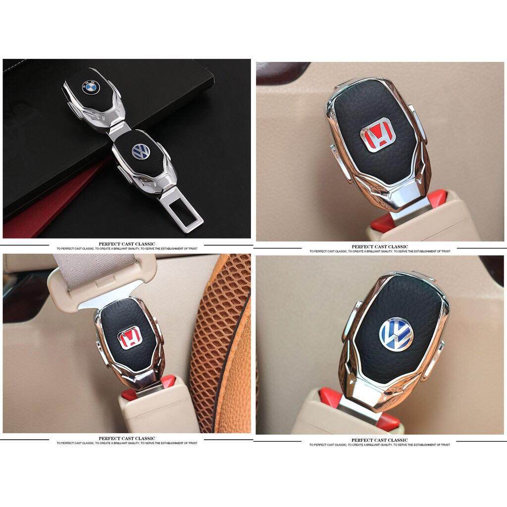 1Pcs Car Safety Seat Belt Buckle Clip Extender Metal Hard Plug Alarm Stopper Adjustable