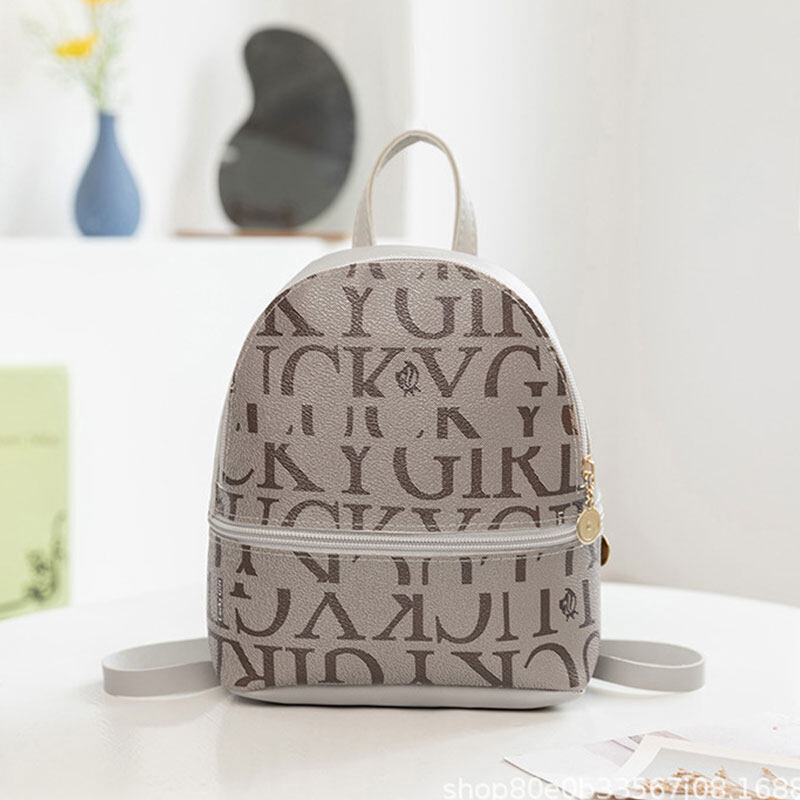 QFDI Bag Women's bag Women's backpack mini backpack Korean version Student backpack Fashion schoolbag