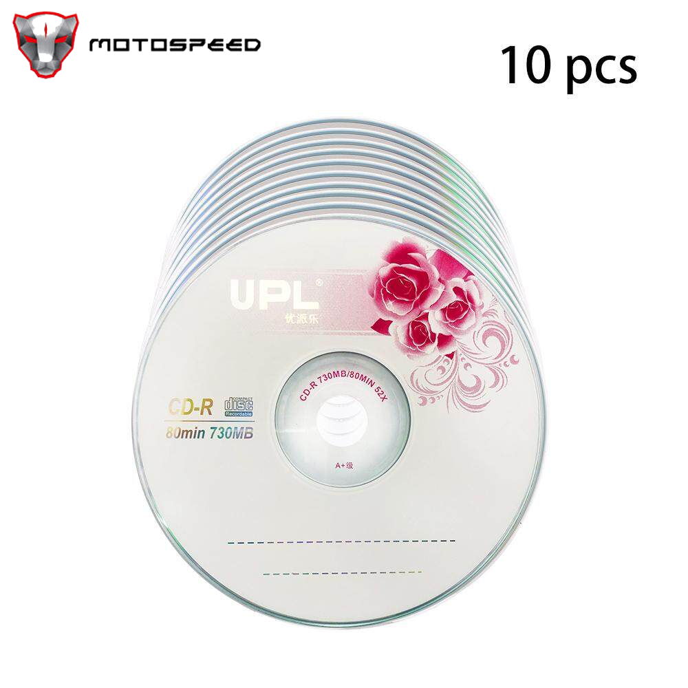 10PCS CD-R 700MB/80min Blank Disc Grade A 52X Multispeed Music CD Disk