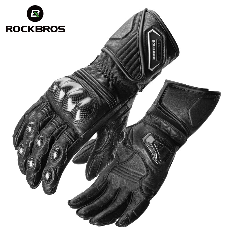 ROCKBROS Motorcycle Gloves Hard Shell Protective Full Fingers Motorcycle Riding Gloves Anti-slip Durable Touchscreen Motorcycle Gloves
