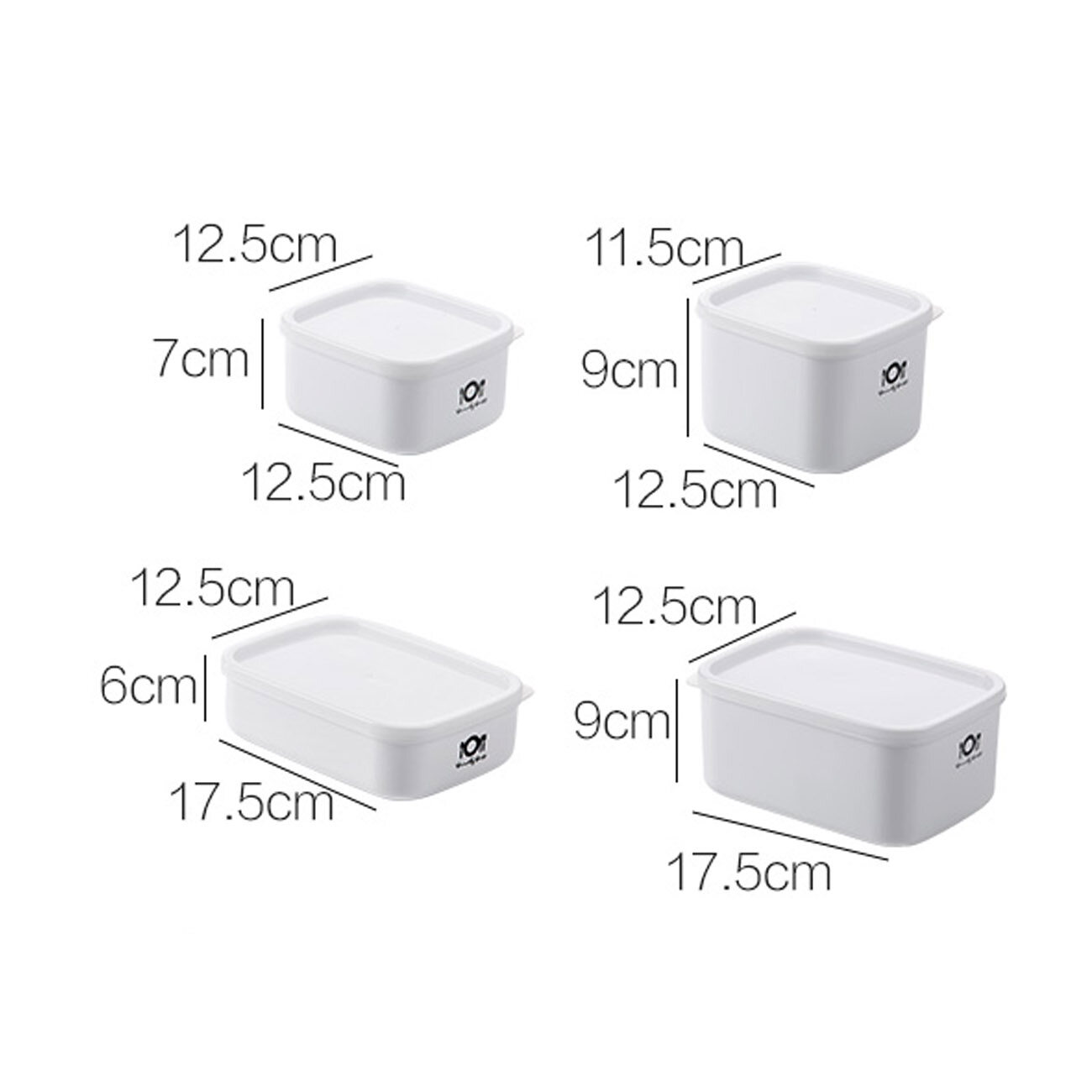 CNMF Plastic Refrigerator Fruit Crisper Microwaveable Bento Box Rectangular Lunch Box Food Storage Box
