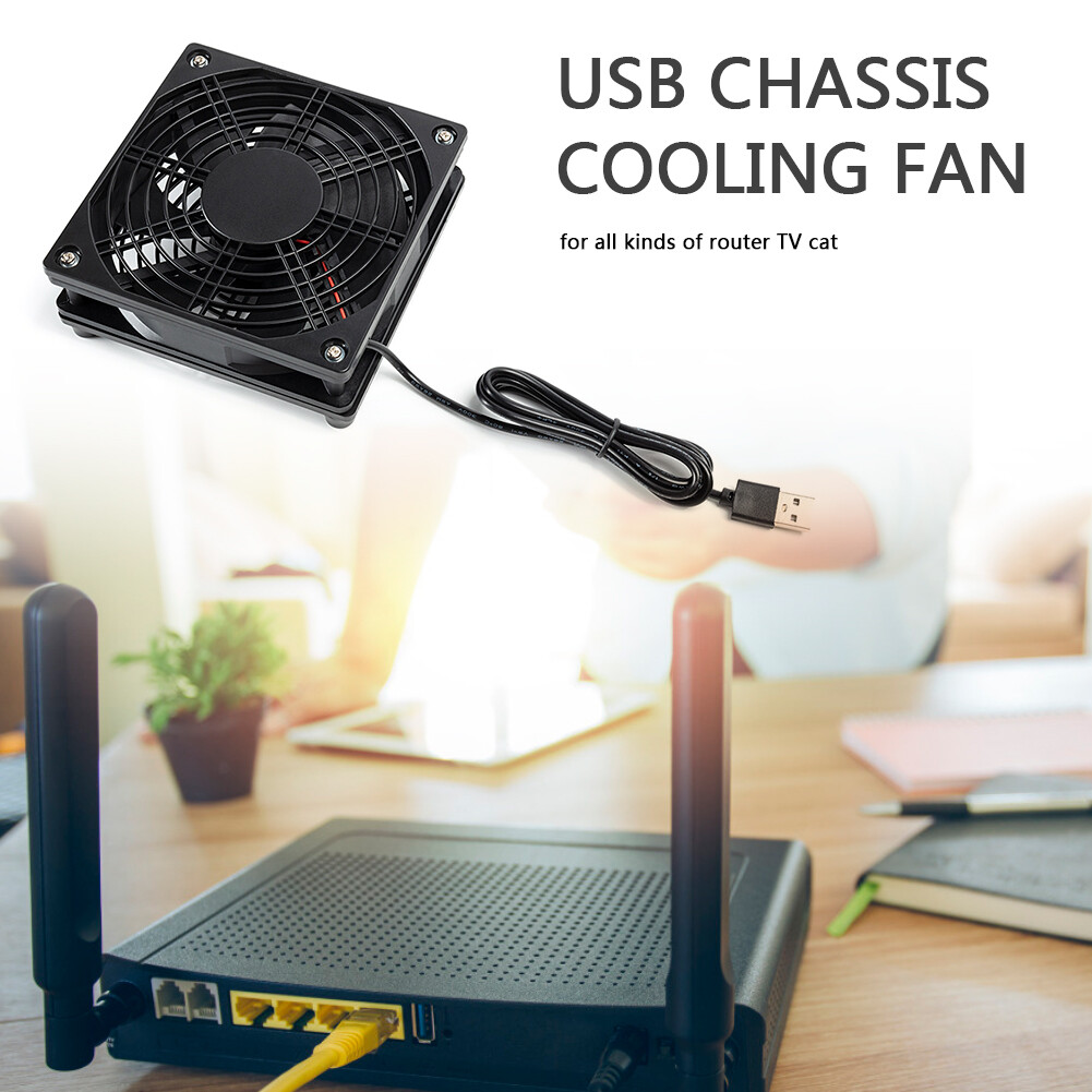 Quạt Làm Mát Khung Máy Tính USB 5V Router Không Dây Thiết Lập-Top Box Mute Cooler