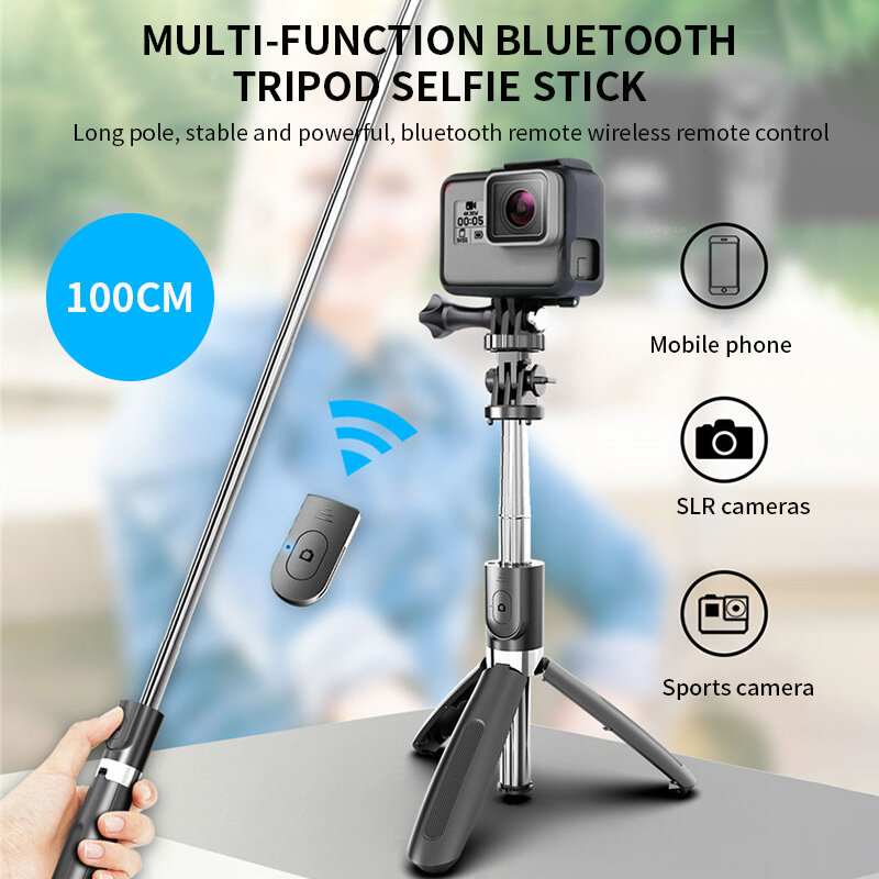 Zeallion Bluetooth Không Dây Phổ Thông Điều Khiển Từ Xa Giá Đỡ Ba Chân Gậy Selfie Chân Máy Ảnh Có Thể Gập Lại Monopods 360 ° Có Thể Điều Chỉnh Ảnh Tự Sướng Đứng Chủ Đối Với Điện Thoại IOS Android Giá Đỡ Ba Chân Máy Để Bàn Chủ