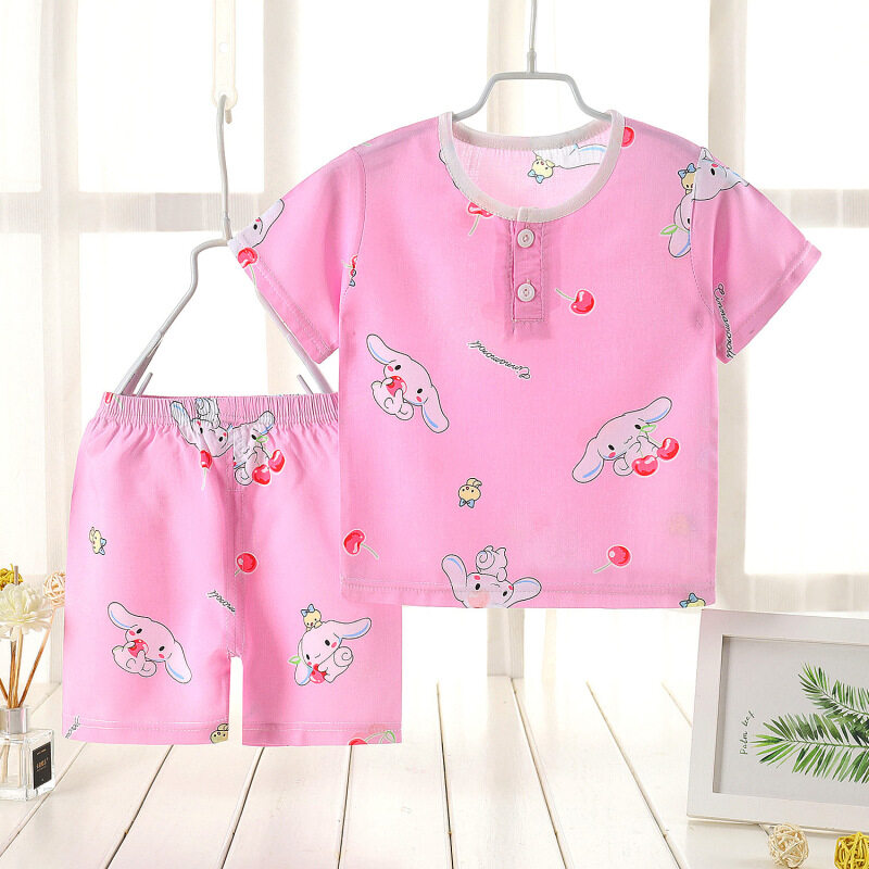Nơi bán Bé Trai Và Bé Gái Thoải Mái Mềm Ngắn Tay Ngắn Quần Short Đồ Ngủ Mỏng