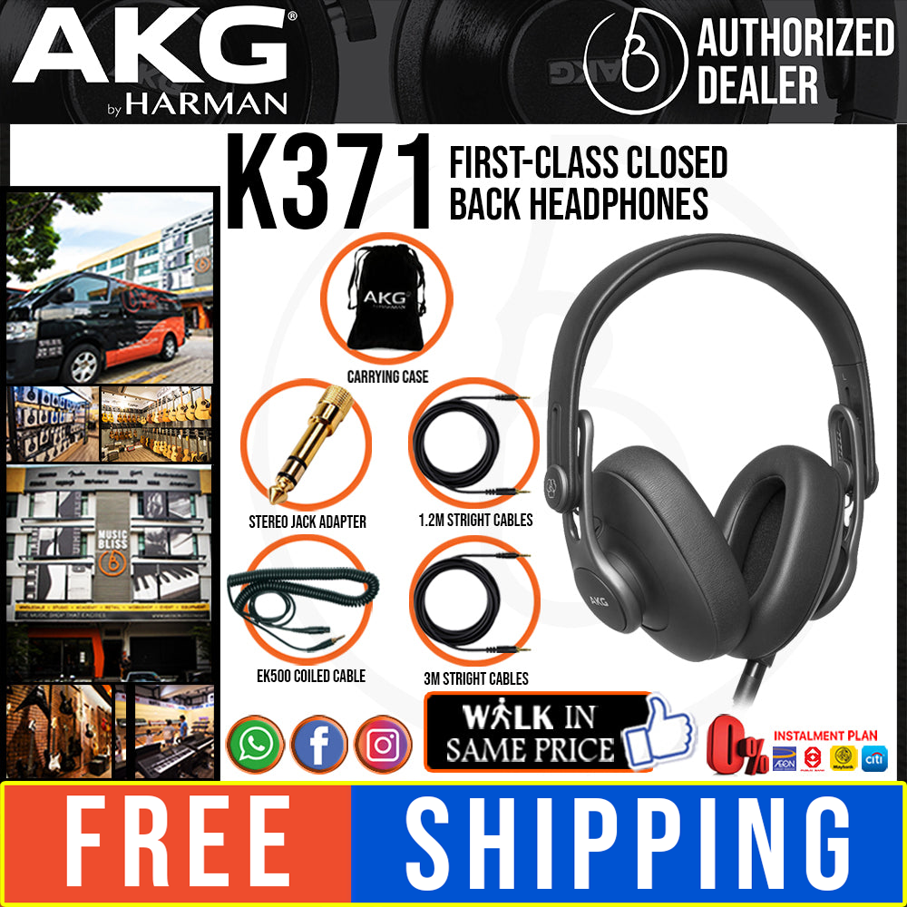 AKG K371 First-Class Closed Back Headphones (K-371 / K 371) | Lazada