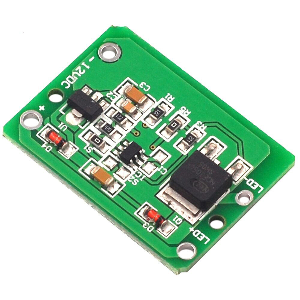 FocusAi  12V Capacitive Touch Switch Sensor Module Push Button Touching Key Module Jog Latch With Relay DC 6-20V 3A TTP223 module