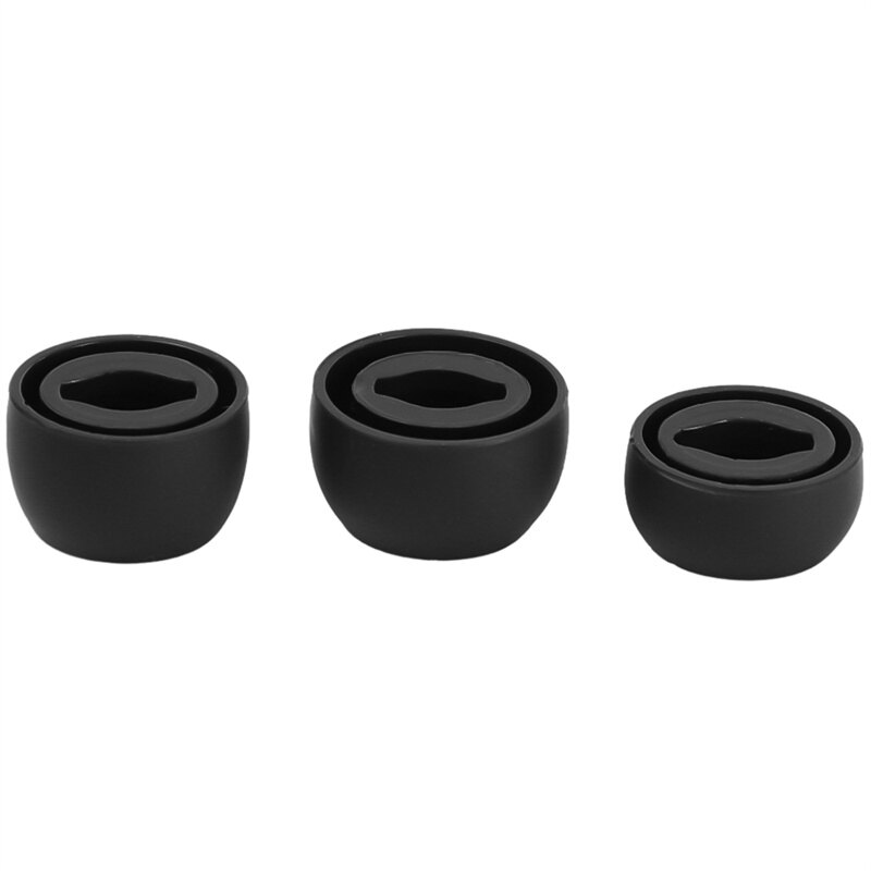 1/2/3 cặp Nút tai nghe thay thế Silicone mũ trùm tai tai nghe gắn tai không dây Earplug tái sử dụng eartips S M L cho Samsung Galaxy Chồi Pro