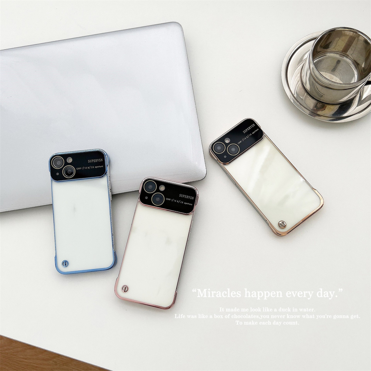 Luxury Boundless Plating Phone Case For iPhone 14 13 12 11 Pro Max 12 13 Pro 14 plus 11 Pro Max Hard PC Transparent Large Window Phone Case For iPhone 14 Pro Max