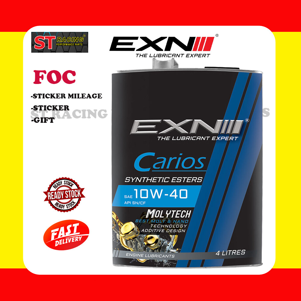 EXN CARIOS MOLYTECH SAE 10W40 ENGINE OIL (4L) Lazada