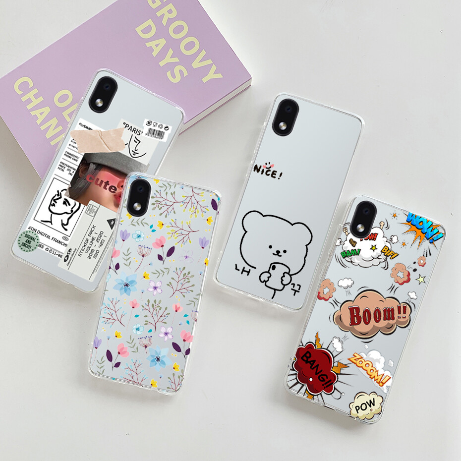 Case For Samsung Galaxy A01 Core / M01 Core Casing Cute Cartoon Soft Silicone TPU Cover Phone Case
