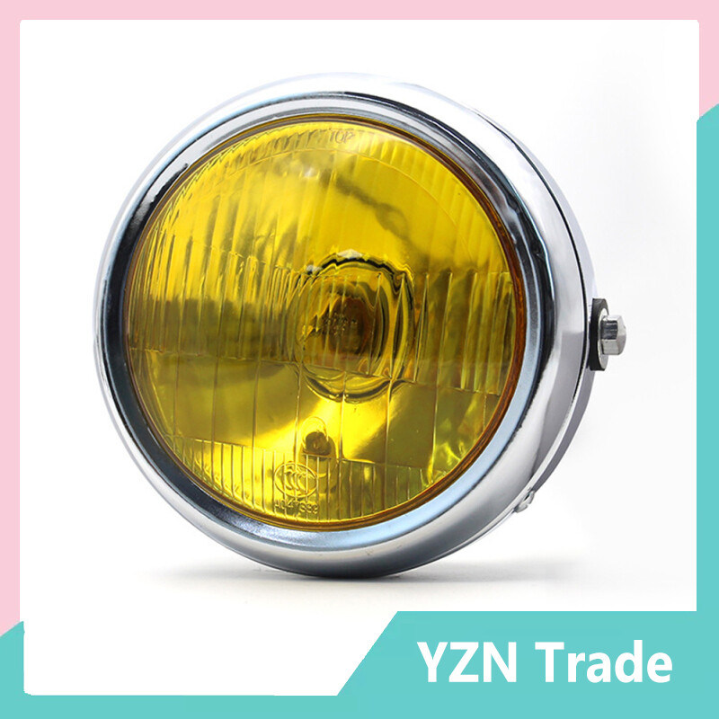 Motorcycle Headlight 5.75-inch Round Retro H2 Halogen 12v 35w 2250lm Front Headlamp Light Modified Parts