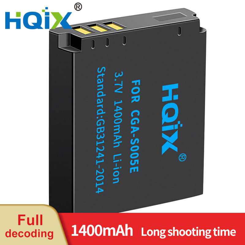 Hqix for panasonic dmc-fx8 fx50 fx3 fx100 fx01 fx10 lx2 fx07 fx150 fx9 fx180 fs1 fx12 lx3 lx1 camera cga-s005e charger battery