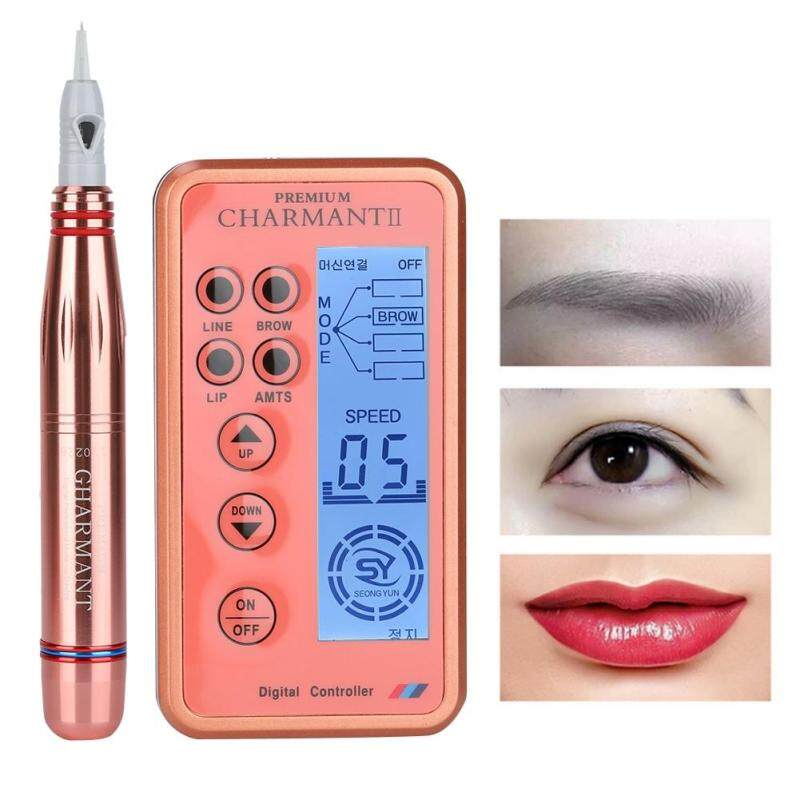 Thường trực Trang Điểm Thiết Bị Lông Mày Môi Bút Kẻ Mắt Máy Xăm Bộ Với Hộp Mực Kim