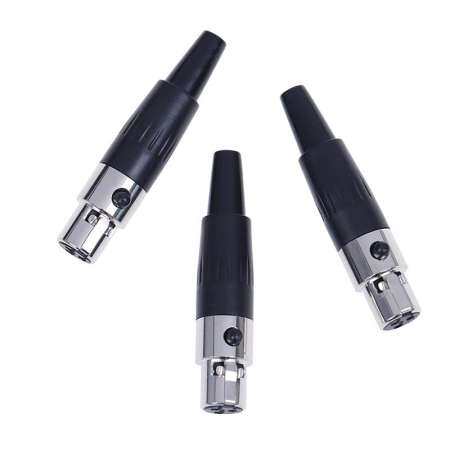 Veli ขี้อาย 1 PC 3pin ปลั๊กตัวเมีย MINI TA3F XLR ขั้วต่อไมโครโฟนเสียงตัวแปลงไมโครโฟน INT: หนึ่งขนาด