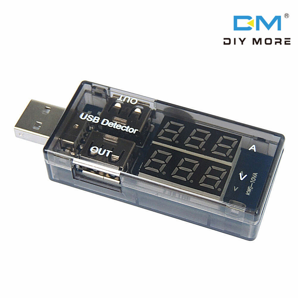 USB Charger Doctor Current Voltage Charging Detector Battery Voltmeter Ammeter Tester Multimeter USB Tester Mobile Power Panel Monitor Gauge DC LED Display