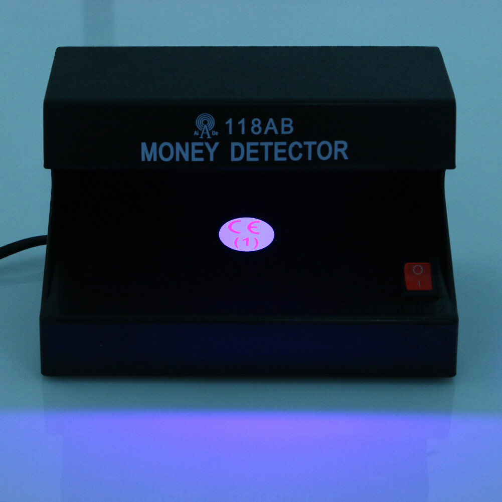 110-220V UV Light Counterfeit Money Detector Checker with ON/OFF Switch EU